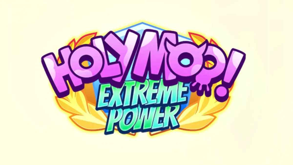 Cena vibrante e cômica do slot Holy Moo! Extreme Power com Zeus em forma de vaca no Monte Olimpo.